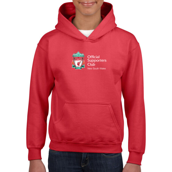 OLSC New South Wales - Large Logo - Youth Hoodie - Red Thumbnail